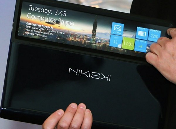 Nikiski – революционный ноутбук с прозрачным тачпадом