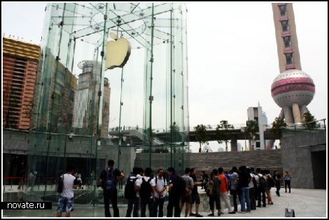 Магазин Apple в Шанхае: стильно и функционально