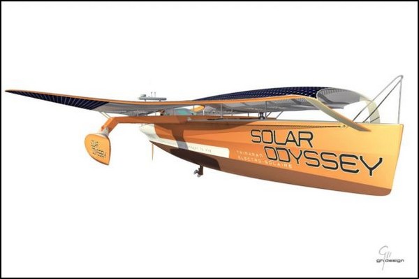 Solar Odyssey – солнечная яхта, похожая на ската