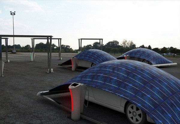 V-Tent – солнечная парковка для электромобиля