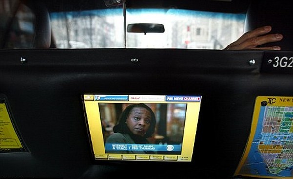 iPad в нью-йоркских такси