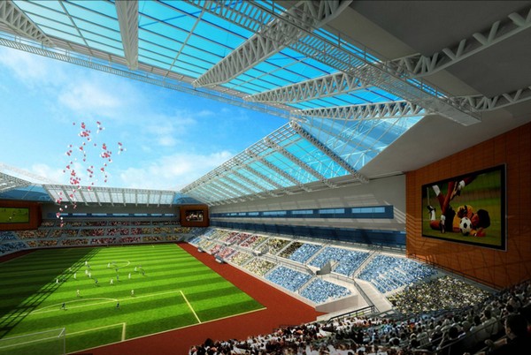 Экологичный стадион для китайского футбольного клуба Тяньцзинь Сунцзян