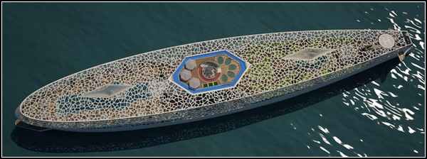 Яхта Voronoi yacht, вдохновленная диаграммой Вороного