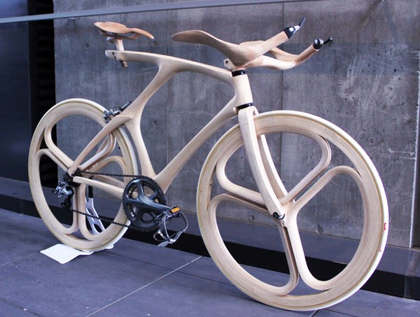 Деревянный велосипед от Yojiro Oshima