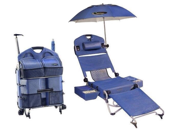Кресло-трансформер для пляжного и загородного отдыха.