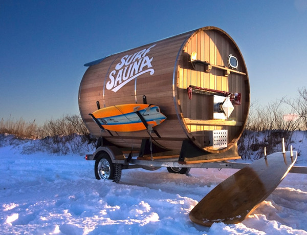 Surf-Sauna - сауна на колесах для серферов и любителей путешествий.