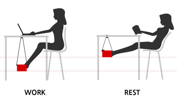 Позиции, предлагаемые для комфортной работы и отдыха.