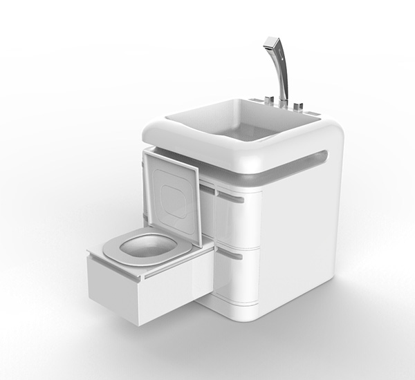Q-Compact Toilet - выдвижной туалет.