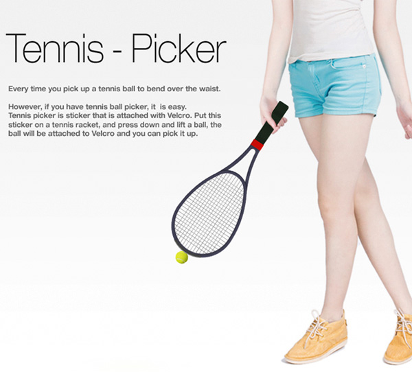 Tennis Picker: необычное решение проблемы теннисного мяча.