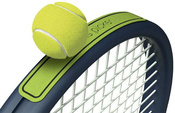 Наклейка-липучка на теннисную ракетку.