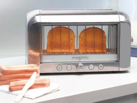 тостер с прозрачными стенками