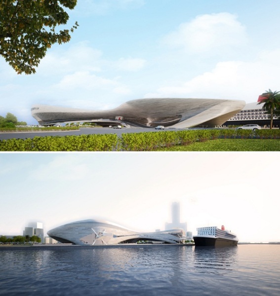 Проект международного порта для Гаосюна (Тайвань) от Maxthreads Architectural Design