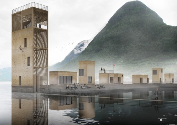 Проект Andalsnes Master Plan от Jagnefalt Milton в Норвегии