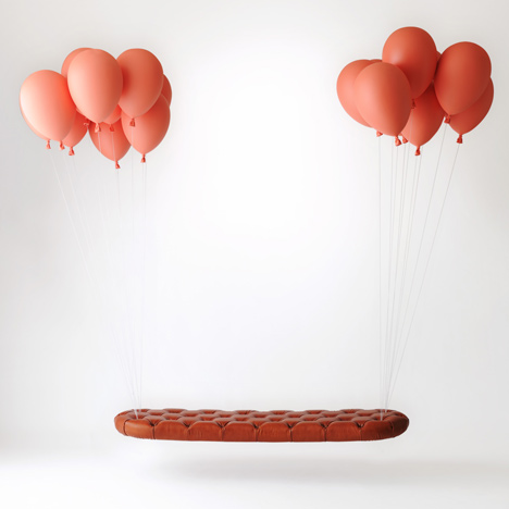 Balloon Bench - летающая скамья от японских дизайнеров
