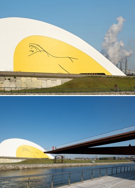Культурный центр Centro Niemeyer от Оскара Нимейера (Oscar Niemeyer)