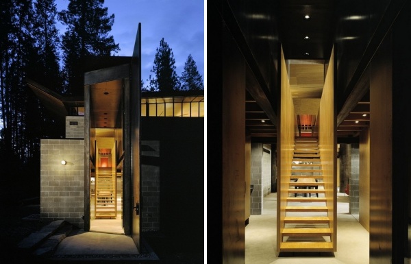 Современный лесной отель Chicken Point Cabin от Olson Kundig Architects