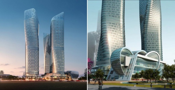 Проект комплекса Dancing Towers в Сеуле (Южная Корея)