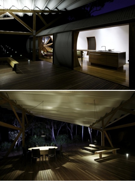Параболическая архитектура эко-дома Drew House в Австралии
