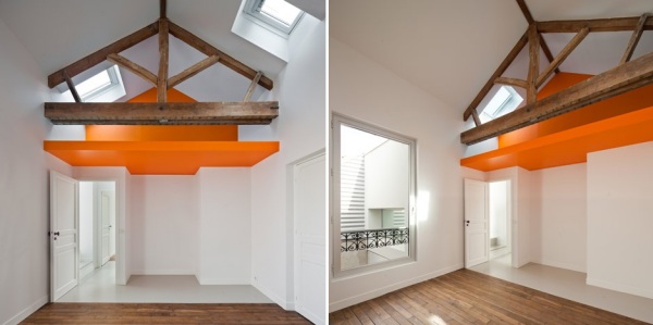 Музыкальный гараж в реконструированном парижском доме 20-х годов прошлого столетия от Cut Architectures