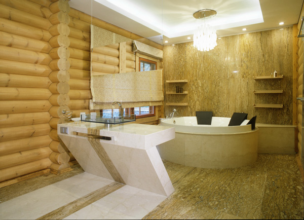 Современный интерьер традиционного деревянного дома от Geometrix Design