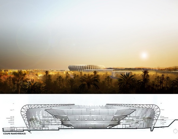 Проект Grande stade de Casablanca от Scau и Archidesign в Марокко