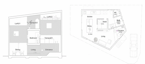 Жилой дом House in Fukawa от Suppose Design Office в Японии