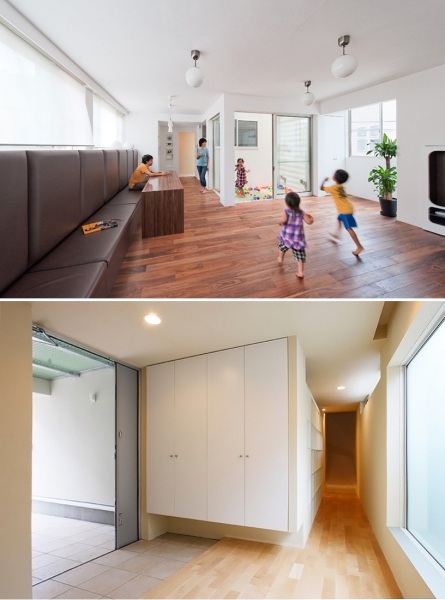 Жилой дом House with slide от Level architects в Японии