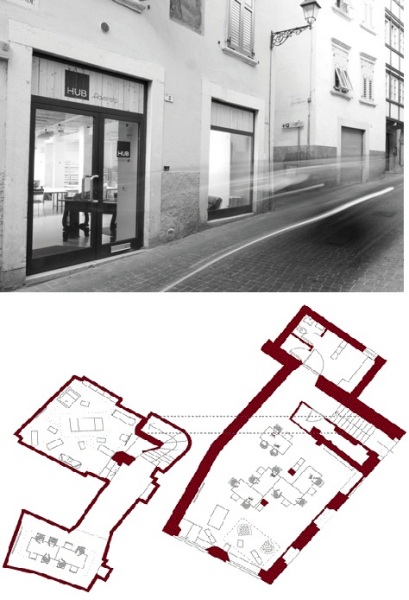 Интерьер офисного пространства Hub Rovereto от Andrea Paoletti