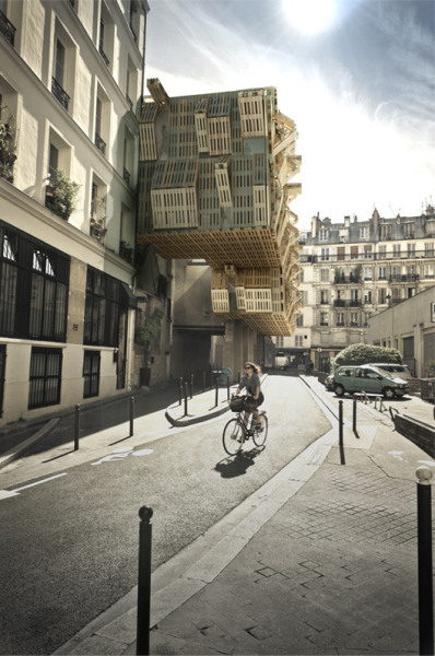 Инновационное общежитие для студентов в Париже (Франция) от Stephane Malka  