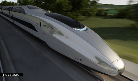 Проект высокоскоростного поезда Mercury от Priestmangoode