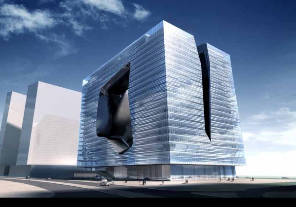 Футуристический проект многоцелевого комплекса Opus от Захи Хадид (Zaha Hadid)