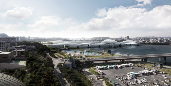 Многоцелевой мост будущего. Проект Paik Nam June Media Bridge от Planning Korea в Сеуле