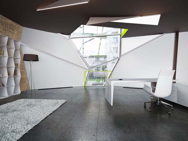 Проект офисной структуры Parasite Office от Za bor architects
