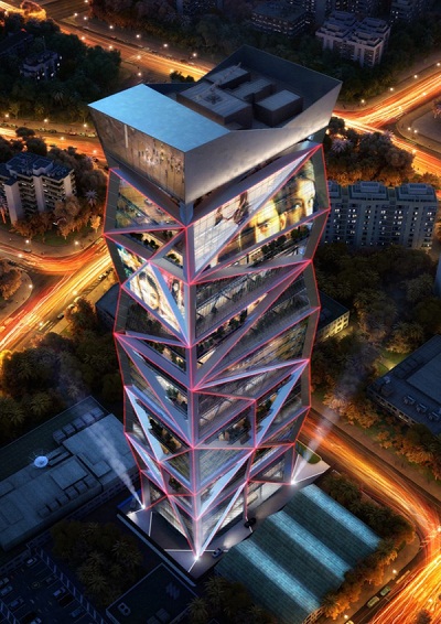Проект многоцелевого центра Parinee Tower для Мумбаи от James Law Cybertecture