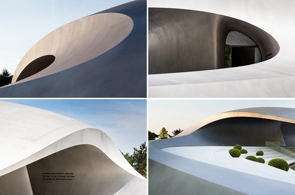 Динамичная архитектура нового салона Porsche в Германии