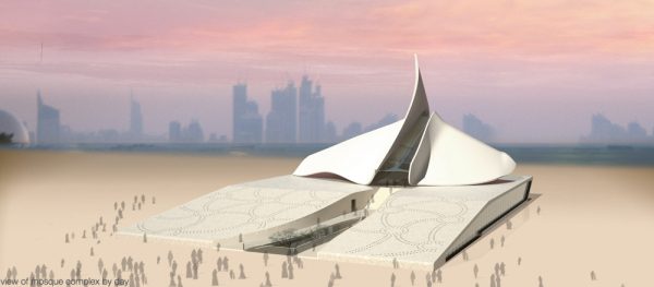 «Луч света» в Дубайе. Проект современной мечети Ray of Light от ZEST Architecture