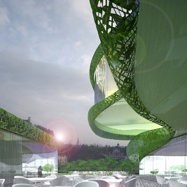 Зимой и летом разным цветом. Проект многоцелевого комплекса Shopping Pillow Terraces от OFIS arhitekti