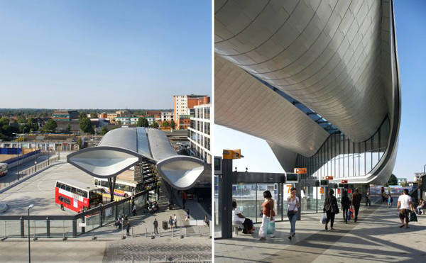 Новый автовокзал Slough Bus Station в Слау (Великобритания)