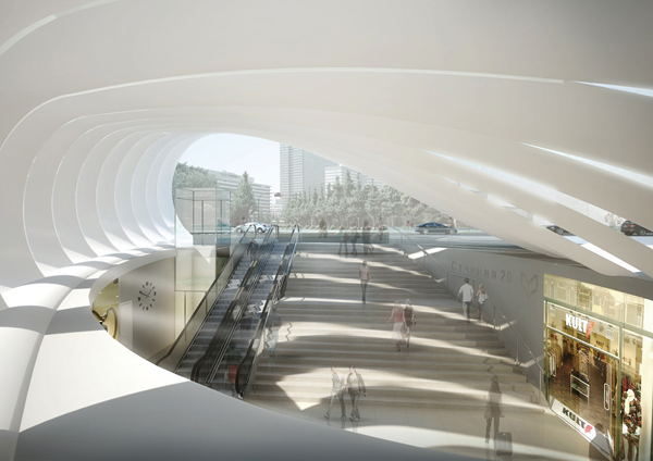Metro Station 20 – многоцелевая станция метро от Peter Ruge Architekten