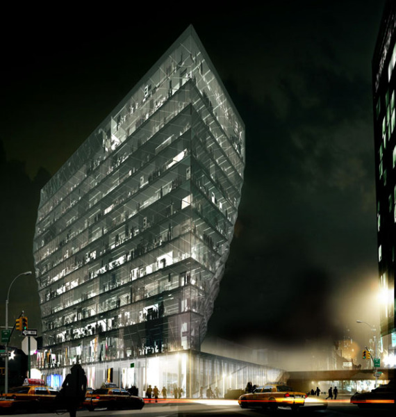 Проект офисного небоскреба Solar Carve Tower в Нью-Йорке