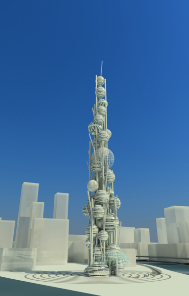 Проект небоскреба Sphereplex от Карена Берберян (Karen Berberyan)
