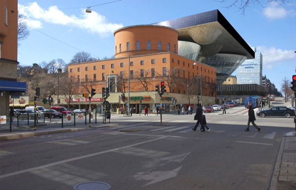 Проект футуристического здания библиотеки в Стокгольме от Budi Pradono Architects