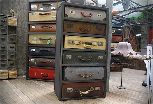 Suitcase Drawers – винтажный комод из старых чемоданов от James Plumb