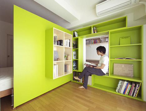 Как без перепланировки «раздвинуть стены» в небольшой квартире. Проект интерьера Switch от Юко Шибата  (Yuko Shibata)