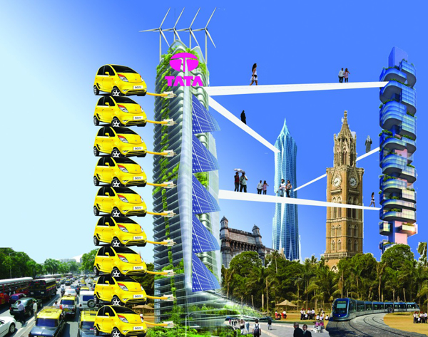 Проект TATA Tower, разработанный для индийского горда Мумбаи