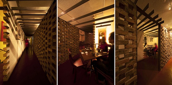 Медитативный туннель японского ресторана Uchi Lounge 02 в Сиднее