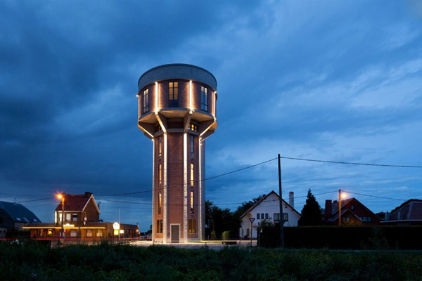 Уникальная реконструкция водонапорной башни в Бельгии 