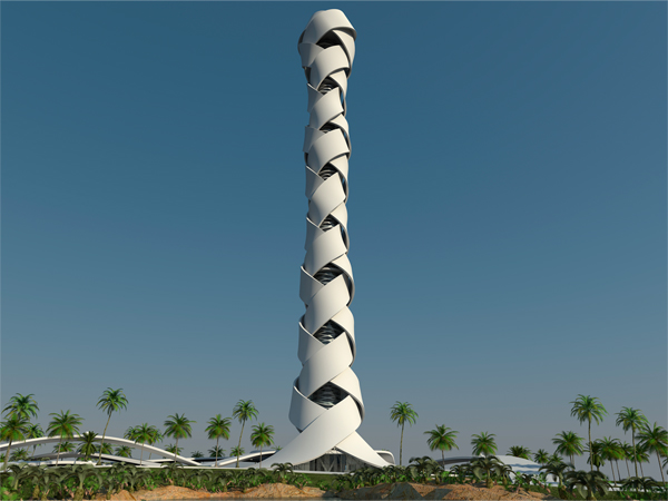 Проект многофункционального небоскреба Woven Tower для Дубая (ОАЭ)