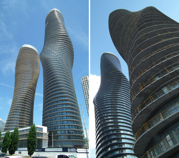  Небоскребы Absolute towers от MAD architects в Торонто (Канада)