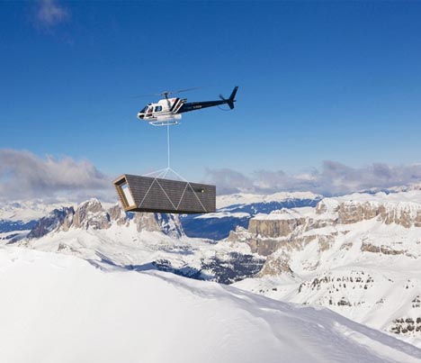 Fly-In Prefab - летающий дом для жизни в экстремальных условиях от  Airlift Architecture